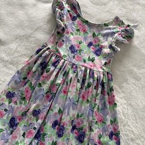 Mila Rose Lavender Love Flutter Sleeve Twirl Dress Size 4T